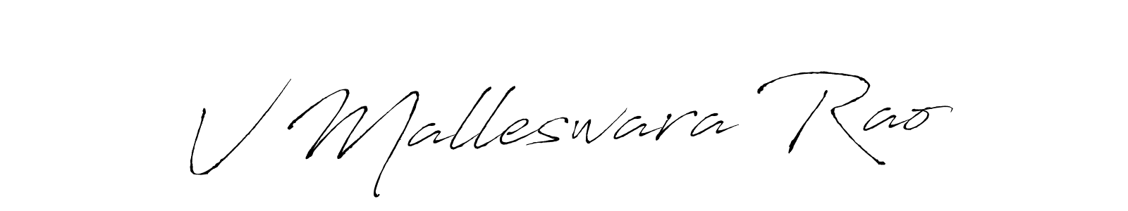 It looks lik you need a new signature style for name V Malleswara Rao. Design unique handwritten (Antro_Vectra) signature with our free signature maker in just a few clicks. V Malleswara Rao signature style 6 images and pictures png