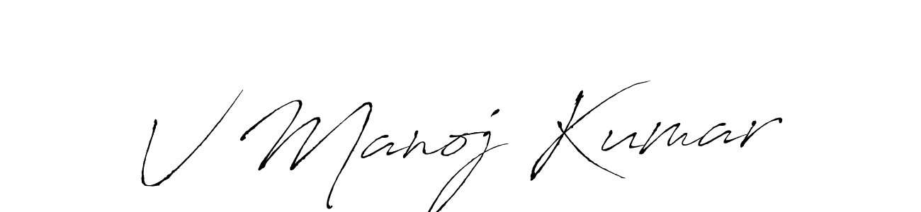 You can use this online signature creator to create a handwritten signature for the name V Manoj Kumar. This is the best online autograph maker. V Manoj Kumar signature style 6 images and pictures png