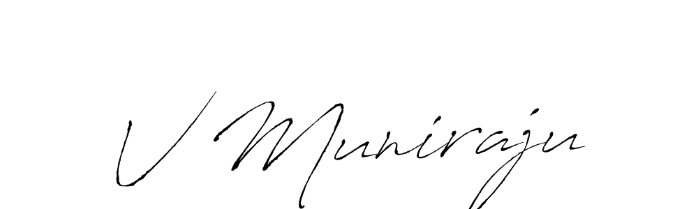 You should practise on your own different ways (Antro_Vectra) to write your name (V Muniraju) in signature. don't let someone else do it for you. V Muniraju signature style 6 images and pictures png