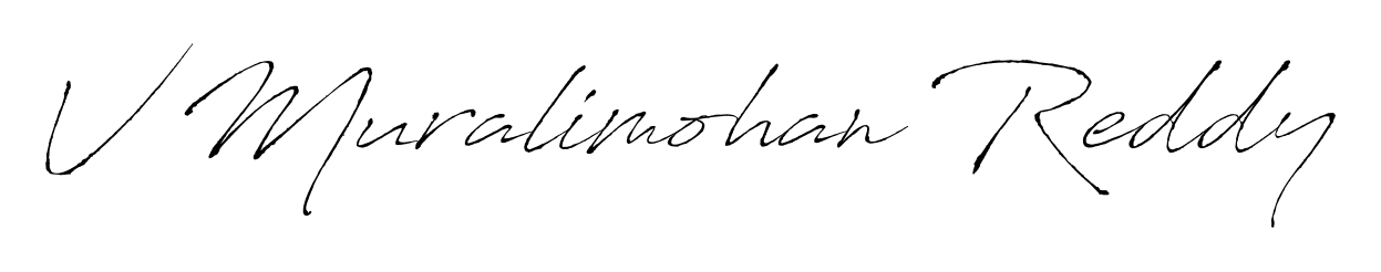 Express your personality with a custom V Muralimohan Reddy signature crafted with Antro_Vectra typography. Free transparent PNG download available. V Muralimohan Reddy signature style 6 images and pictures png