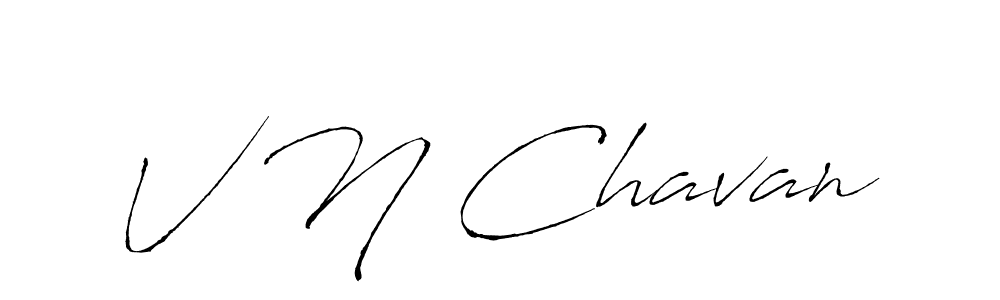 Antro_Vectra is a professional signature style that is perfect for those who want to add a touch of class to their signature. It is also a great choice for those who want to make their signature more unique. Get V N Chavan name to fancy signature for free. V N Chavan signature style 6 images and pictures png