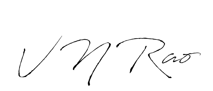 Also You can easily find your signature by using the search form. We will create V N Rao name handwritten signature images for you free of cost using Antro_Vectra sign style. V N Rao signature style 6 images and pictures png