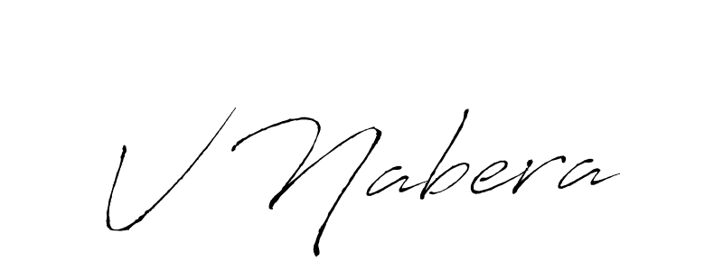 Use a signature maker to create a handwritten signature online. With this signature software, you can design (Antro_Vectra) your own signature for name V Nabera. V Nabera signature style 6 images and pictures png