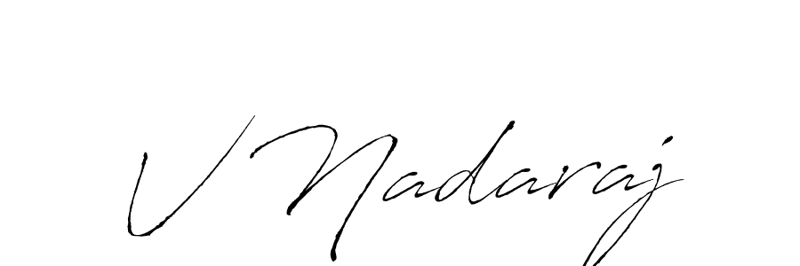 Use a signature maker to create a handwritten signature online. With this signature software, you can design (Antro_Vectra) your own signature for name V Nadaraj. V Nadaraj signature style 6 images and pictures png
