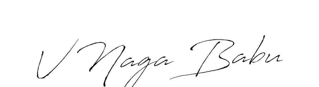 Also You can easily find your signature by using the search form. We will create V Naga Babu name handwritten signature images for you free of cost using Antro_Vectra sign style. V Naga Babu signature style 6 images and pictures png