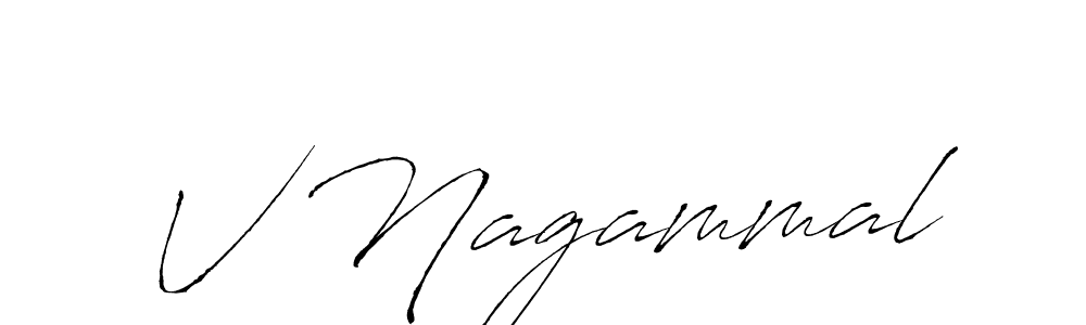 V Nagammal stylish signature style. Best Handwritten Sign (Antro_Vectra) for my name. Handwritten Signature Collection Ideas for my name V Nagammal. V Nagammal signature style 6 images and pictures png