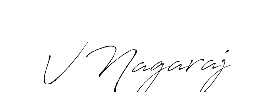 V Nagaraj stylish signature style. Best Handwritten Sign (Antro_Vectra) for my name. Handwritten Signature Collection Ideas for my name V Nagaraj. V Nagaraj signature style 6 images and pictures png