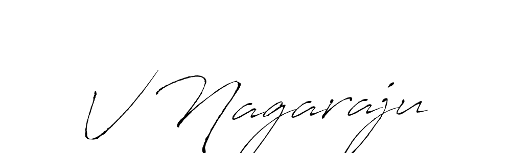 if you are searching for the best signature style for your name V Nagaraju. so please give up your signature search. here we have designed multiple signature styles  using Antro_Vectra. V Nagaraju signature style 6 images and pictures png