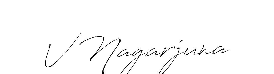 You should practise on your own different ways (Antro_Vectra) to write your name (V Nagarjuna) in signature. don't let someone else do it for you. V Nagarjuna signature style 6 images and pictures png