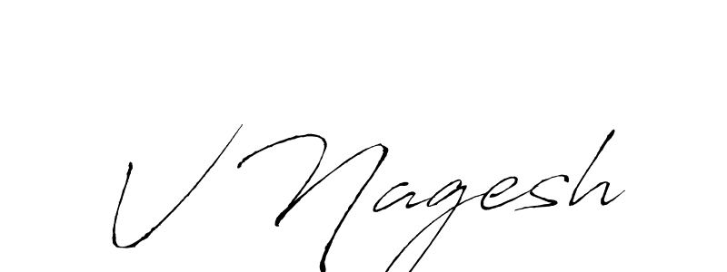Design your own signature with our free online signature maker. With this signature software, you can create a handwritten (Antro_Vectra) signature for name V Nagesh. V Nagesh signature style 6 images and pictures png