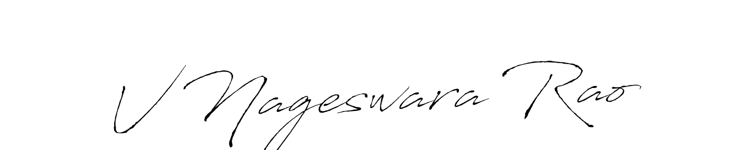 How to make V Nageswara Rao signature? Antro_Vectra is a professional autograph style. Create handwritten signature for V Nageswara Rao name. V Nageswara Rao signature style 6 images and pictures png