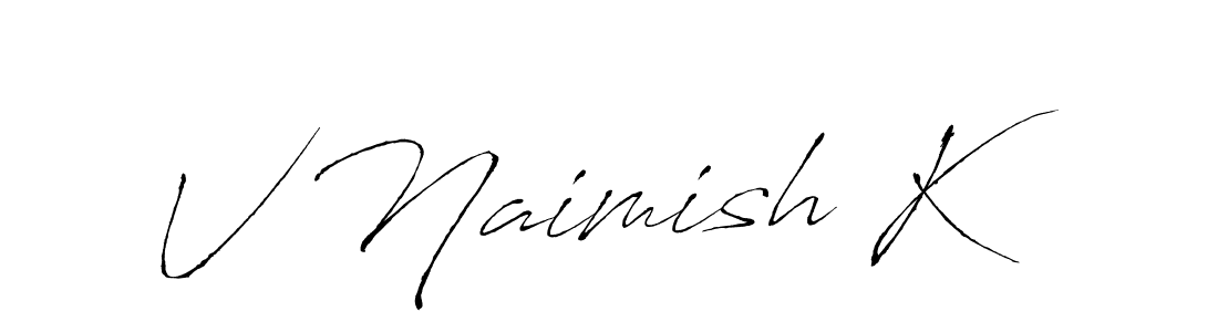 You should practise on your own different ways (Antro_Vectra) to write your name (V Naimish K) in signature. don't let someone else do it for you. V Naimish K signature style 6 images and pictures png