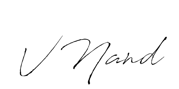 Also You can easily find your signature by using the search form. We will create V Nand name handwritten signature images for you free of cost using Antro_Vectra sign style. V Nand signature style 6 images and pictures png