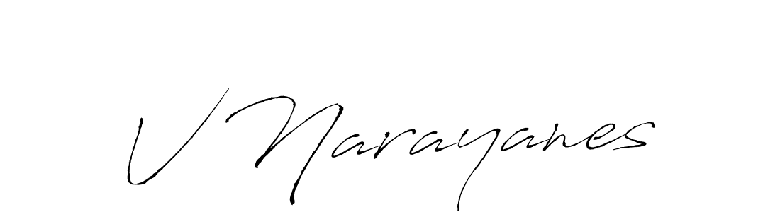 How to make V Narayanes signature? Antro_Vectra is a professional autograph style. Create handwritten signature for V Narayanes name. V Narayanes signature style 6 images and pictures png