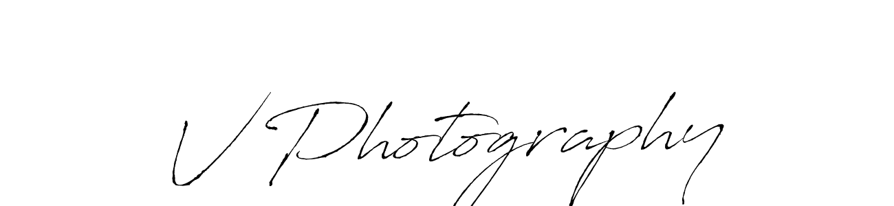 V Photography stylish signature style. Best Handwritten Sign (Antro_Vectra) for my name. Handwritten Signature Collection Ideas for my name V Photography. V Photography signature style 6 images and pictures png