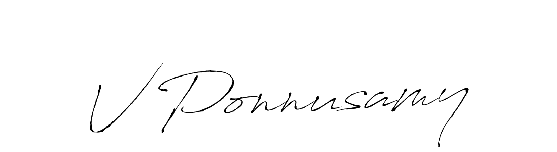 Also You can easily find your signature by using the search form. We will create V Ponnusamy name handwritten signature images for you free of cost using Antro_Vectra sign style. V Ponnusamy signature style 6 images and pictures png