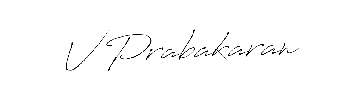 It looks lik you need a new signature style for name V Prabakaran. Design unique handwritten (Antro_Vectra) signature with our free signature maker in just a few clicks. V Prabakaran signature style 6 images and pictures png