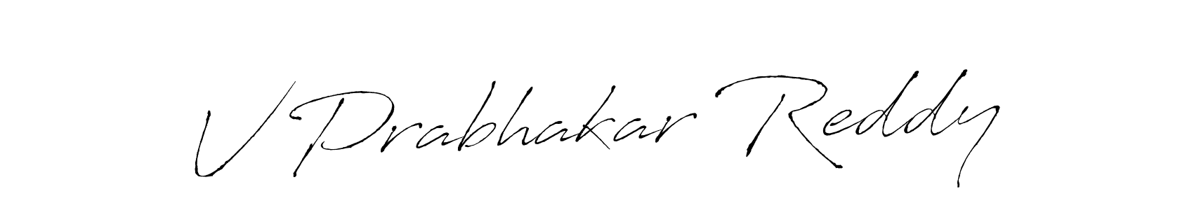Also we have V Prabhakar Reddy name is the best signature style. Create professional handwritten signature collection using Antro_Vectra autograph style. V Prabhakar Reddy signature style 6 images and pictures png