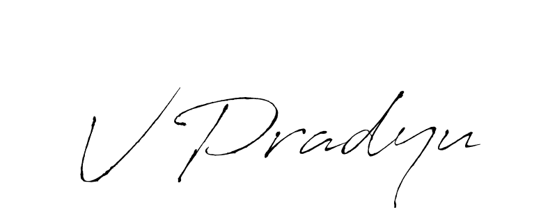 It looks lik you need a new signature style for name V Pradyu. Design unique handwritten (Antro_Vectra) signature with our free signature maker in just a few clicks. V Pradyu signature style 6 images and pictures png