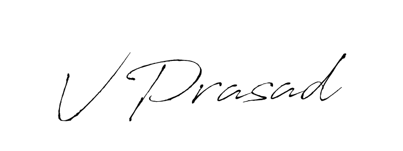 Use a signature maker to create a handwritten signature online. With this signature software, you can design (Antro_Vectra) your own signature for name V Prasad. V Prasad signature style 6 images and pictures png