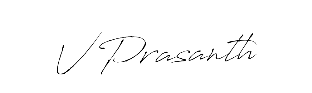 Similarly Antro_Vectra is the best handwritten signature design. Signature creator online .You can use it as an online autograph creator for name V Prasanth. V Prasanth signature style 6 images and pictures png