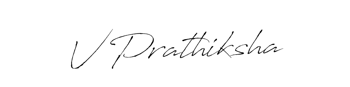 How to make V Prathiksha signature? Antro_Vectra is a professional autograph style. Create handwritten signature for V Prathiksha name. V Prathiksha signature style 6 images and pictures png