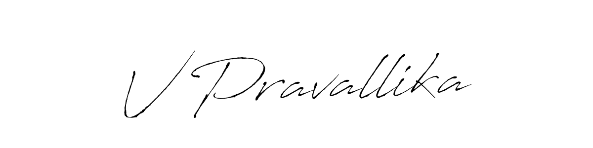 This is the best signature style for the V Pravallika name. Also you like these signature font (Antro_Vectra). Mix name signature. V Pravallika signature style 6 images and pictures png