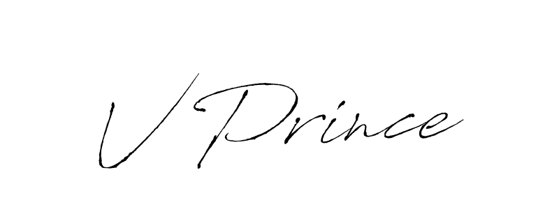 How to make V Prince name signature. Use Antro_Vectra style for creating short signs online. This is the latest handwritten sign. V Prince signature style 6 images and pictures png