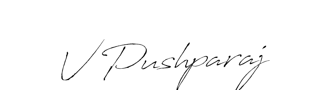 How to make V Pushparaj signature? Antro_Vectra is a professional autograph style. Create handwritten signature for V Pushparaj name. V Pushparaj signature style 6 images and pictures png