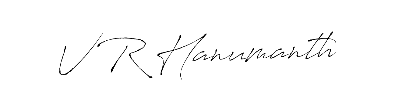 Antro_Vectra is a professional signature style that is perfect for those who want to add a touch of class to their signature. It is also a great choice for those who want to make their signature more unique. Get V R Hanumanth name to fancy signature for free. V R Hanumanth signature style 6 images and pictures png