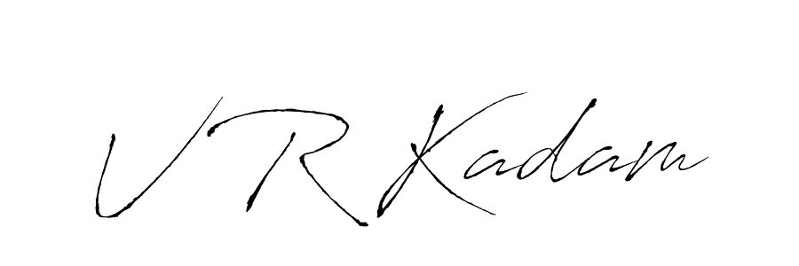 Also You can easily find your signature by using the search form. We will create V R Kadam name handwritten signature images for you free of cost using Antro_Vectra sign style. V R Kadam signature style 6 images and pictures png