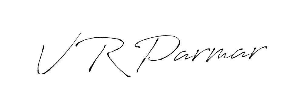 Similarly Antro_Vectra is the best handwritten signature design. Signature creator online .You can use it as an online autograph creator for name V R Parmar. V R Parmar signature style 6 images and pictures png