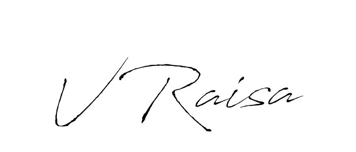 The best way (Antro_Vectra) to make a short signature is to pick only two or three words in your name. The name V Raisa include a total of six letters. For converting this name. V Raisa signature style 6 images and pictures png