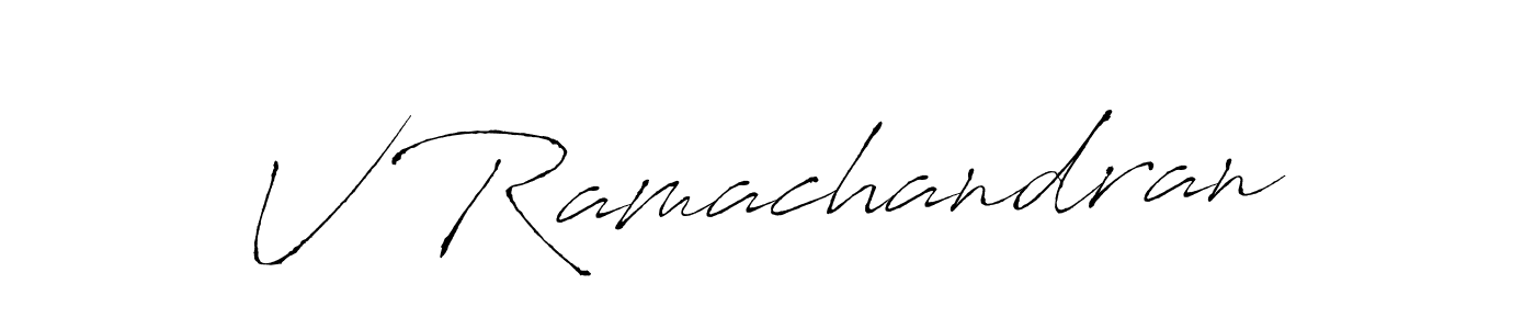 You should practise on your own different ways (Antro_Vectra) to write your name (V Ramachandran) in signature. don't let someone else do it for you. V Ramachandran signature style 6 images and pictures png