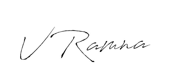 Also we have V Ramna name is the best signature style. Create professional handwritten signature collection using Antro_Vectra autograph style. V Ramna signature style 6 images and pictures png