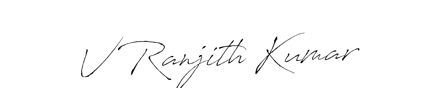 You can use this online signature creator to create a handwritten signature for the name V Ranjith Kumar. This is the best online autograph maker. V Ranjith Kumar signature style 6 images and pictures png