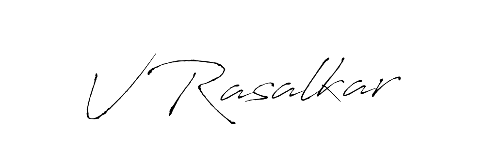 Use a signature maker to create a handwritten signature online. With this signature software, you can design (Antro_Vectra) your own signature for name V Rasalkar. V Rasalkar signature style 6 images and pictures png