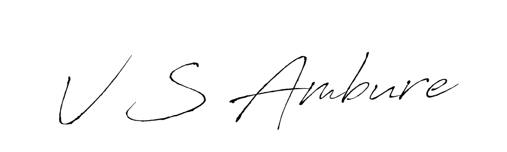 Also we have V S Ambure name is the best signature style. Create professional handwritten signature collection using Antro_Vectra autograph style. V S Ambure signature style 6 images and pictures png
