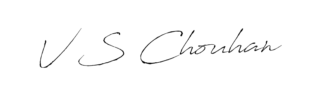 Also You can easily find your signature by using the search form. We will create V S Chouhan name handwritten signature images for you free of cost using Antro_Vectra sign style. V S Chouhan signature style 6 images and pictures png