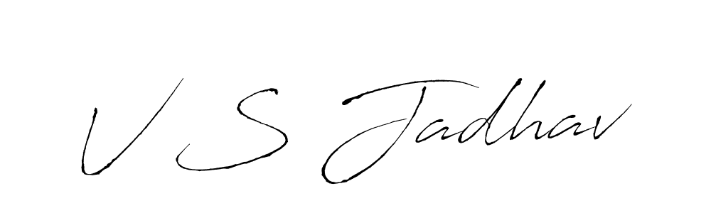 You can use this online signature creator to create a handwritten signature for the name V S Jadhav. This is the best online autograph maker. V S Jadhav signature style 6 images and pictures png