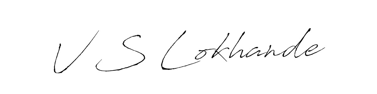 This is the best signature style for the V S Lokhande name. Also you like these signature font (Antro_Vectra). Mix name signature. V S Lokhande signature style 6 images and pictures png