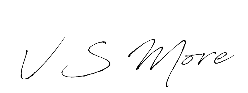 This is the best signature style for the V S More name. Also you like these signature font (Antro_Vectra). Mix name signature. V S More signature style 6 images and pictures png