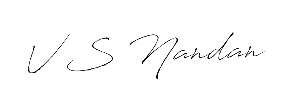 Make a short V S Nandan signature style. Manage your documents anywhere anytime using Antro_Vectra. Create and add eSignatures, submit forms, share and send files easily. V S Nandan signature style 6 images and pictures png