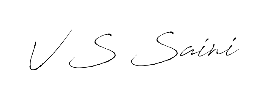 Also You can easily find your signature by using the search form. We will create V S Saini name handwritten signature images for you free of cost using Antro_Vectra sign style. V S Saini signature style 6 images and pictures png