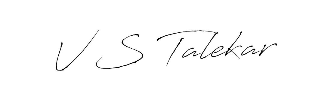 How to make V S Talekar name signature. Use Antro_Vectra style for creating short signs online. This is the latest handwritten sign. V S Talekar signature style 6 images and pictures png