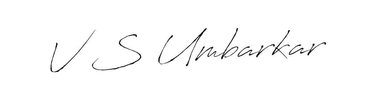 if you are searching for the best signature style for your name V S Umbarkar. so please give up your signature search. here we have designed multiple signature styles  using Antro_Vectra. V S Umbarkar signature style 6 images and pictures png