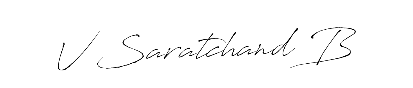 Make a beautiful signature design for name V Saratchand B. Use this online signature maker to create a handwritten signature for free. V Saratchand B signature style 6 images and pictures png