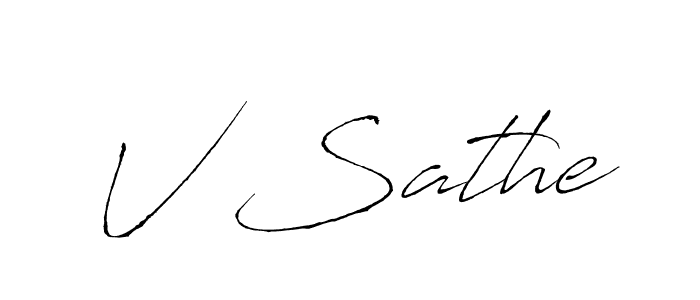 This is the best signature style for the V Sathe name. Also you like these signature font (Antro_Vectra). Mix name signature. V Sathe signature style 6 images and pictures png