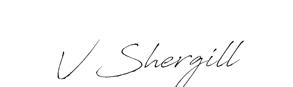 It looks lik you need a new signature style for name V Shergill. Design unique handwritten (Antro_Vectra) signature with our free signature maker in just a few clicks. V Shergill signature style 6 images and pictures png