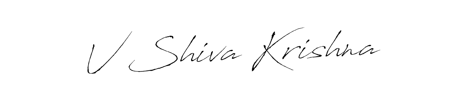 You can use this online signature creator to create a handwritten signature for the name V Shiva Krishna. This is the best online autograph maker. V Shiva Krishna signature style 6 images and pictures png